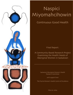 (en anglais) format  - Prairie Women`s Health Centre of