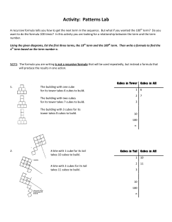 Patterns Lab - Math with Ms. Gilkey