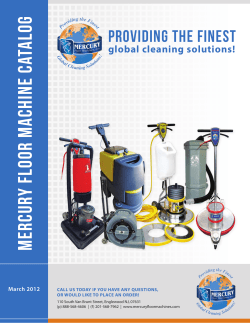Mercury Floor Machine Catalog
