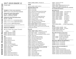 Grade 12 Course Card 2017-18