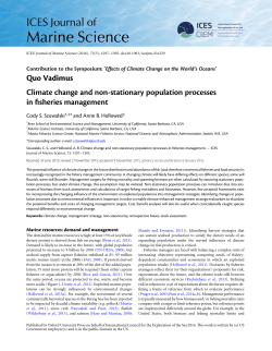 Climate change and non-stationary population