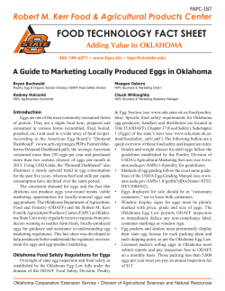 food technology fact sheet - Department of Agricultural Economics