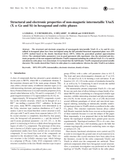 Structural and electronic properties of non