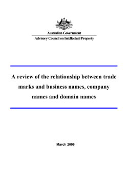 Archived Copy - Final Report TM, business,company,domain names