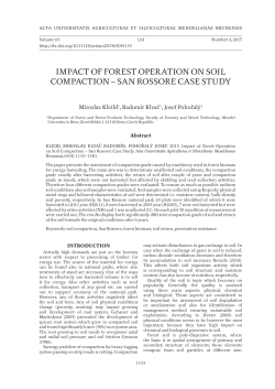 impact of forest operation on soil compaction &ndash; san rossore case study