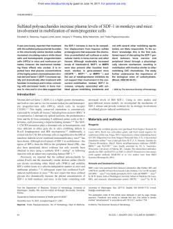 Sulfated polysaccharides increase plasma levels of
