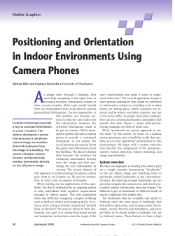 Positioning and Orientation in Indoor Environments Using Camera