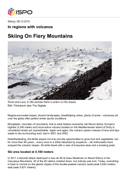 Skiing On Fiery Mountains