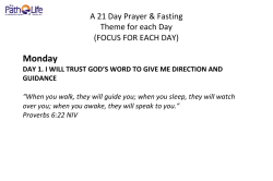 Monday - Path of Life International Church