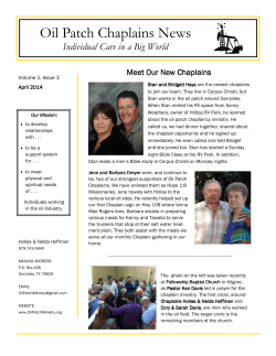 April 2014 - Oil Patch Ministry