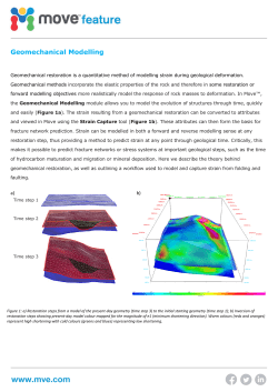 Geomechanical Modelling in Move (June 2015)