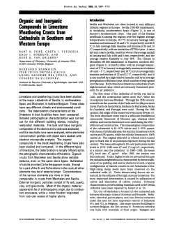 Organic and Inorganic Compounds in Limestone