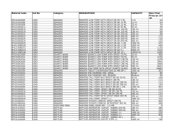 Material Code Cat No Category DESCRIPTION CAPACITY New