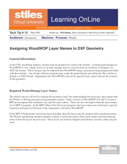 WoodWOP Layer Names to DXF Geometry