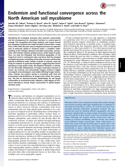 Endemism and functional convergence across the North American