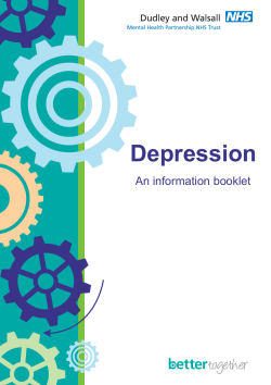 Depression: A self help guide - Self Help Guides