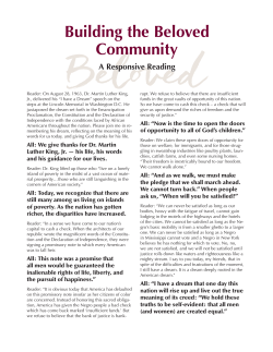 Building the Beloved Community