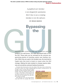 bypass the GUI