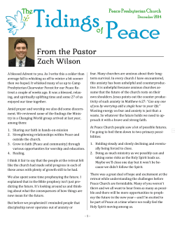 December - Peace Presbyterian Church