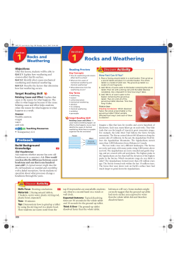 1 Rocks and Weathering