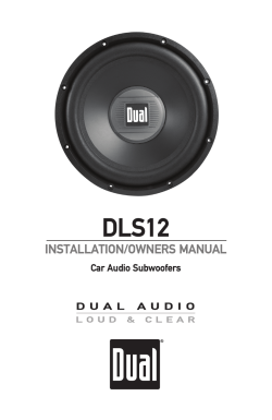 installation/owners manual