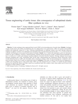 Tissue engineering of aortic tissue: dire consequence of suboptimal