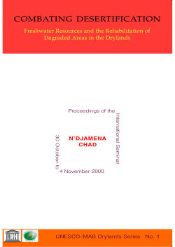 International Seminar on Combating Desertification: Freshwater