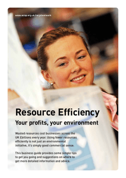 to view the resource efficiency guide from WRAP.