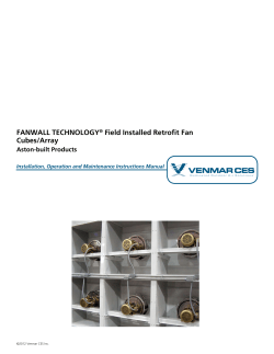 FANWALL TECHNOLOGY&reg; Field Installed Retrofit Fan Cubes/Array