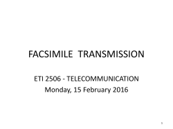 FACSIMILE TRANSMISSION