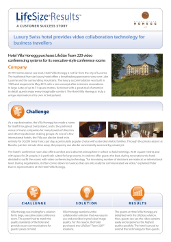 Case study - Hotel Villa Honegg