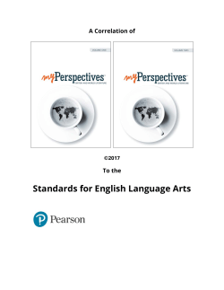 Standards for English Language Arts