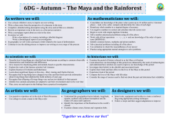 6DG &ndash; Autumn &ndash; The Maya and the Rainforest