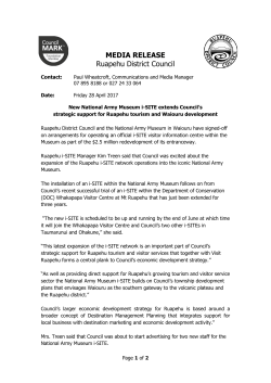 i-SITE, Army muesum install, PR, Apr 17