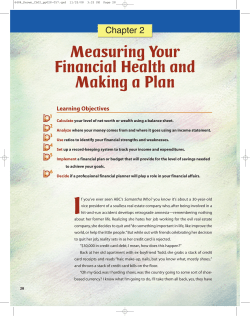 Measuring Your Financial Health and Making a Plan