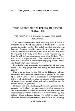 the greek monasteries in south italy. iii.
