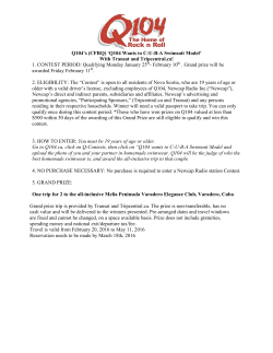 Q104`s (CFRQ) `Q104 Wants to C-U-B
