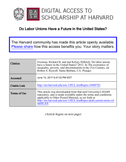 Do Labor Unions Have a Future in the United States? The Harvard