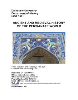ancient and medieval history of the persianate world