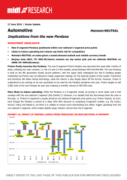 Implications from the new Perdana