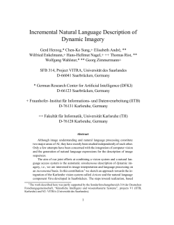 Incremental Natural Language Description of Dynamic Imagery