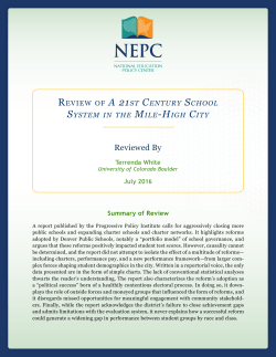 Reviewed By - The Great Lakes Center for Education Research and