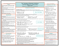 The Typology of Mandarin Infinitives