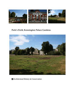 Perk`s Field, Kensington Palace Gardens.