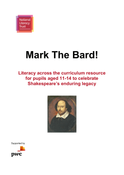 Mark The Bard! - National Literacy Trust