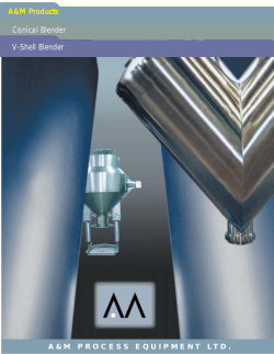 Conical and V Shell Blenders