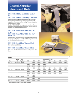 Coated Abrasive Sheets and Rolls