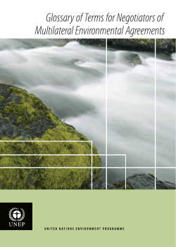 UNEP Division of Environmental Law and Conventions