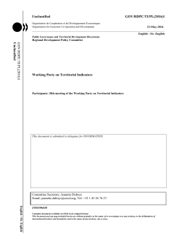 GO V/RDP C /TI/PL(2016)1 Unclassified