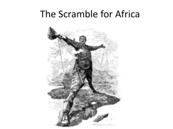 The Scramble for Africa